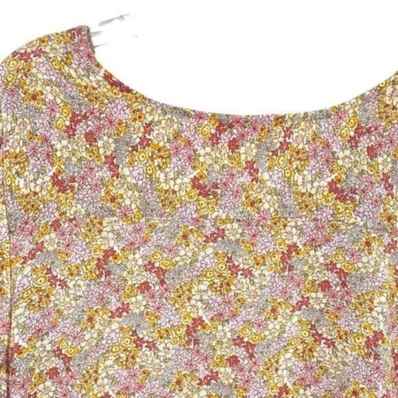 Cynthia Rowley Floral Ruffle Peasant Top - Picture 8 of 11